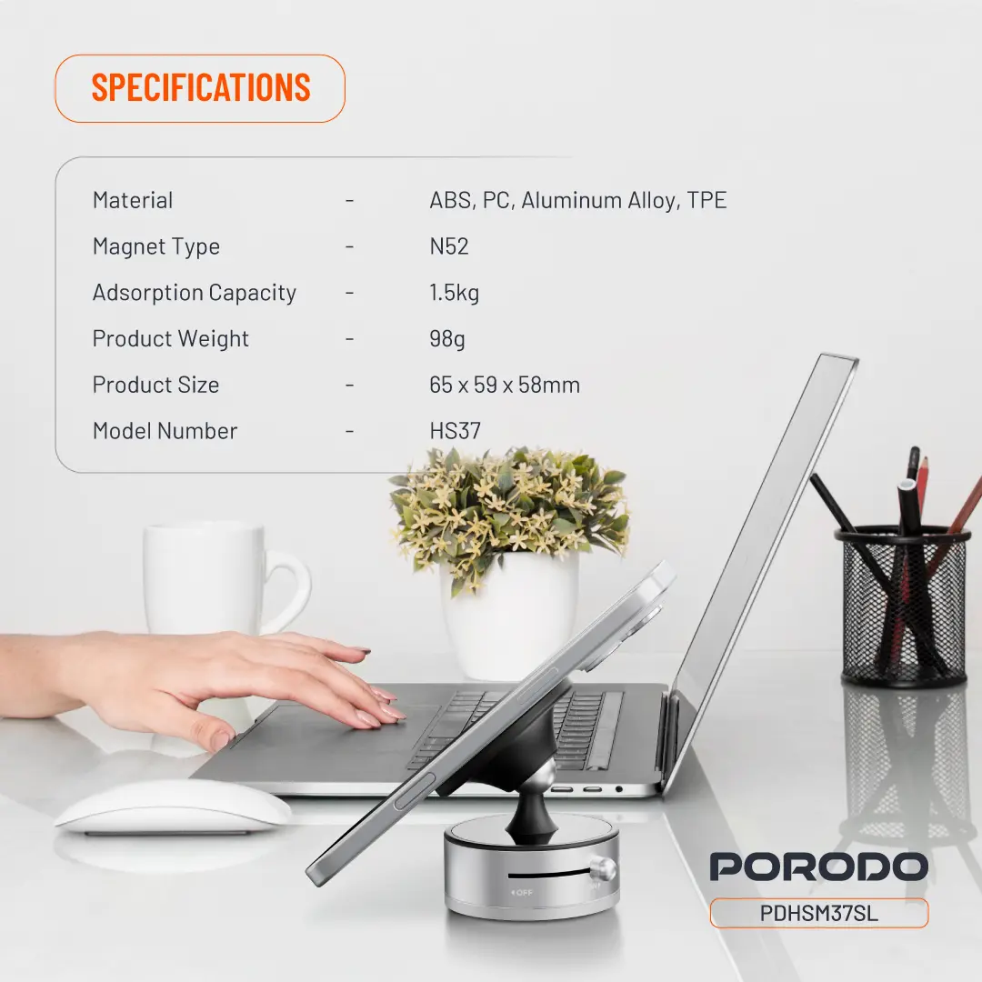 Porodo MultiSurface Magsafe Phone Holder