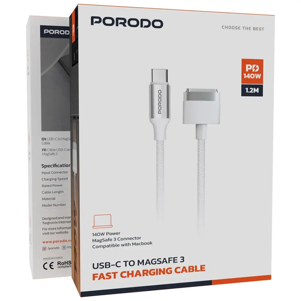 Porodo USB-C To Magsafe 3 Fast Charging Cable