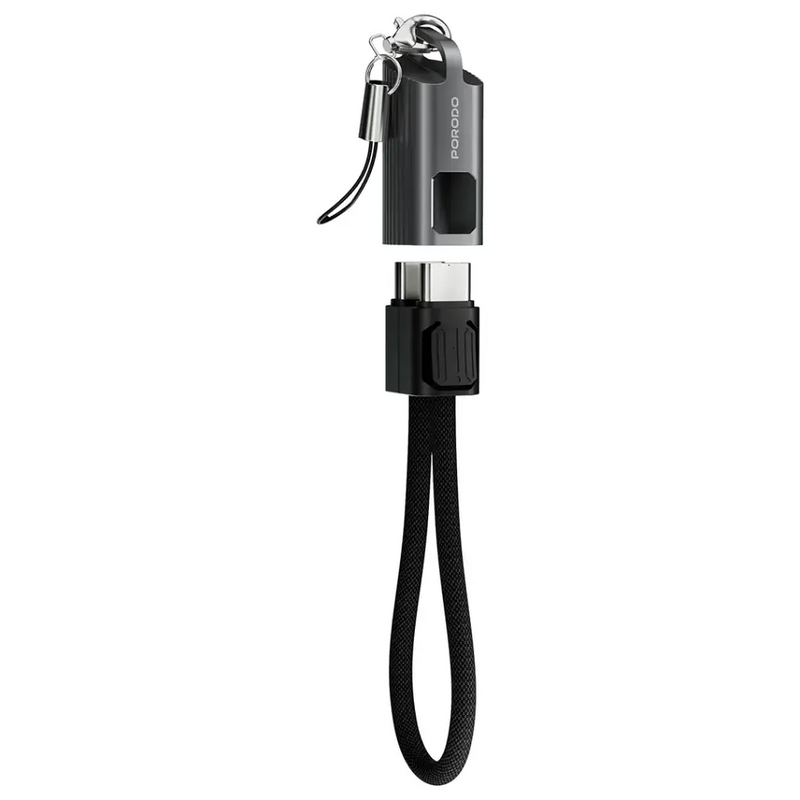 Porodo ChargeLoop Keychain Zinc Nylon Cable
