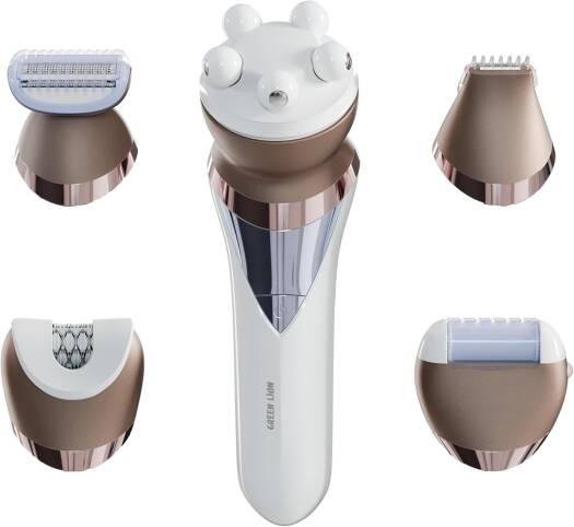 Green Lion 5 in 1 Cordless Epilator Kit - White