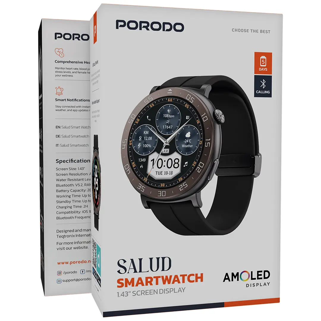 PORODO SALUD SMARTWATCH 1.43 AMOLED