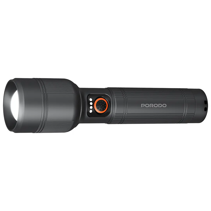 Porodo LumaLite 30W Led Waterproof Flashlight 8000mAh Battery - Gray