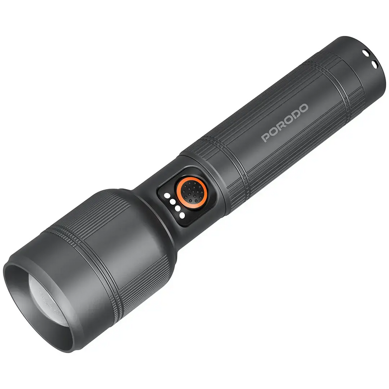 Porodo LumaLite 30W Led Waterproof Flashlight 8000mAh Battery - Gray