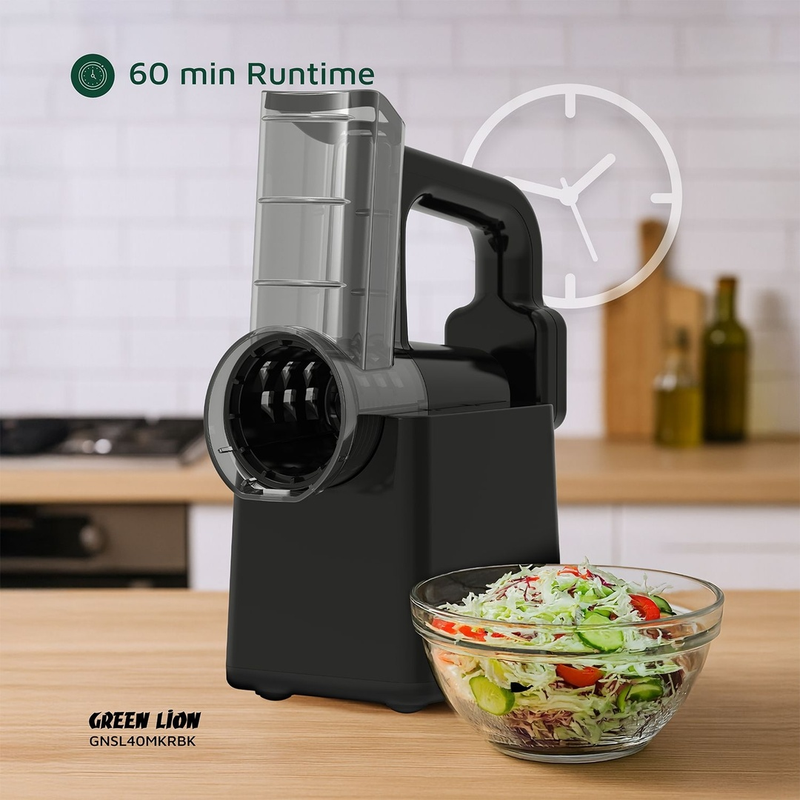Green Lion Salad Maker - Slicing, Chopping, Shredding - Black