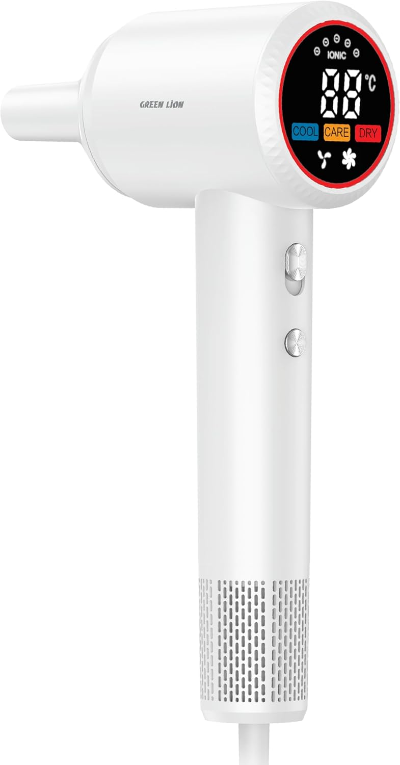 Green Lion Luxair Hair Dryer With Display 1600W - White