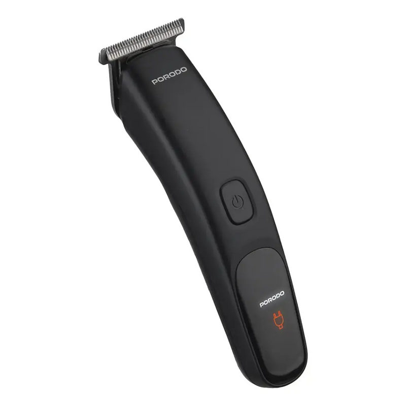 Porodo Lifestyle 6000RPM Trimmer with Fully Curved Blade+Metal T & IPX7 Waterproof