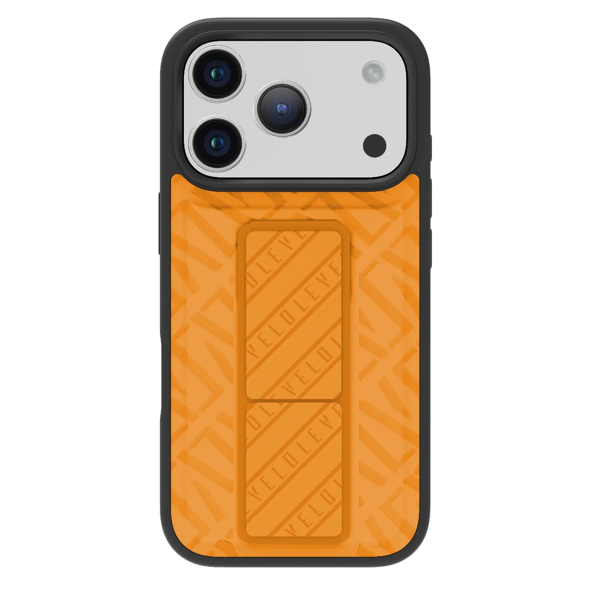 Levelo Morphix Cuero Gripstand Case For iPhone 17 Pro Max - Sunrise Orange
