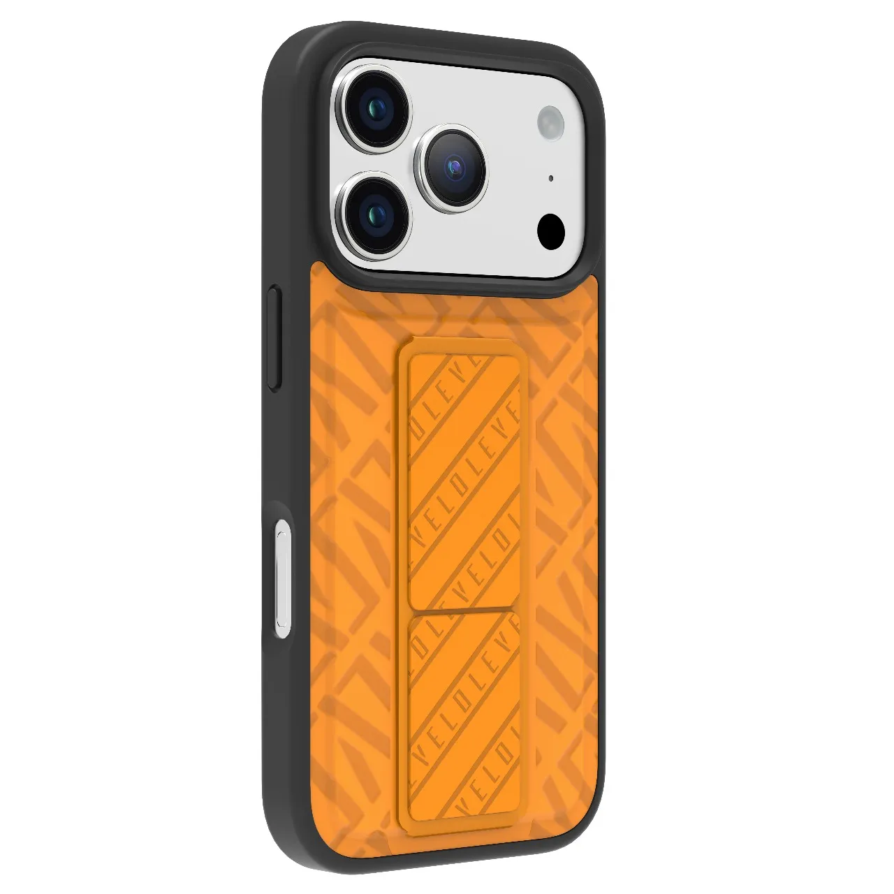 Levelo Morphix Cuero Gripstand Case For iPhone 17 Pro Max - Sunrise Orange