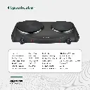 Green Lion Electric Stove Double Hot Plate - Black
