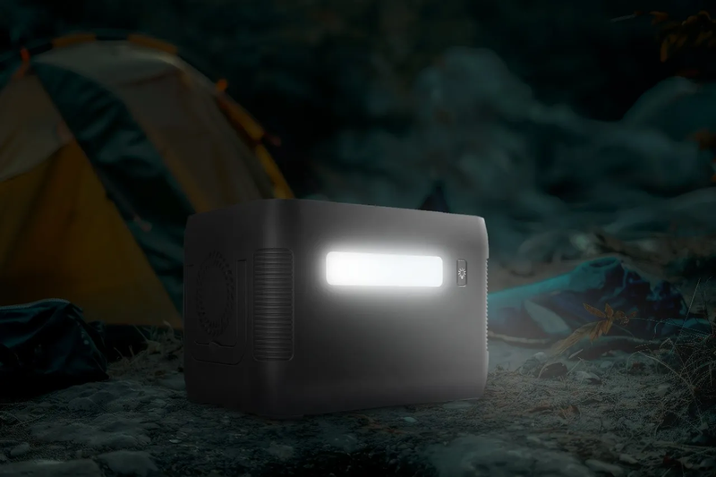 Porodo Portable 76.96Wh Power Station With Wireless Charger - Grey/Black