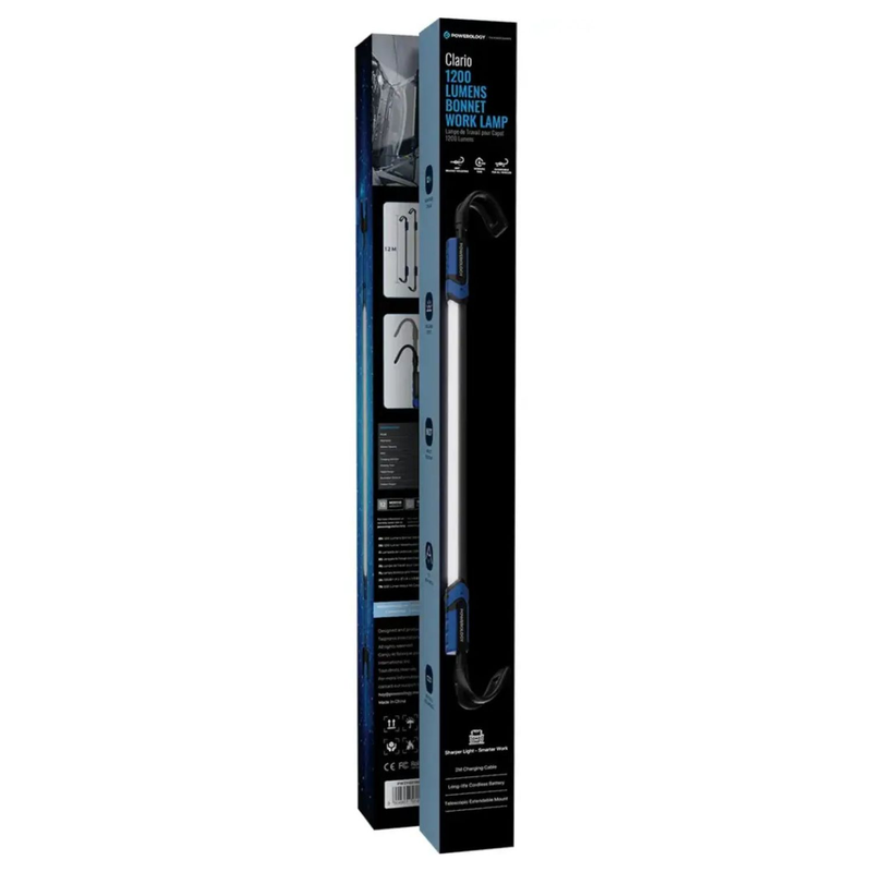 Powerology Clario 1200 Lumens Work Light with Dimming Function - Black