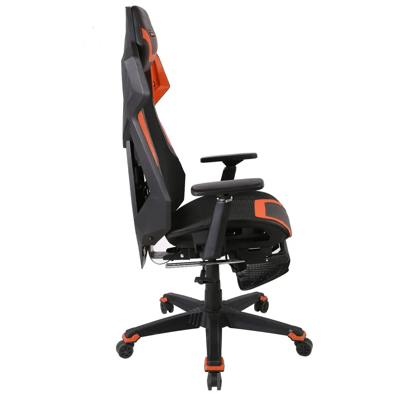 Porodo Gaming Ergonomic Gaming Chair With Molded Foam Seat, 3D Armrest And Footrest