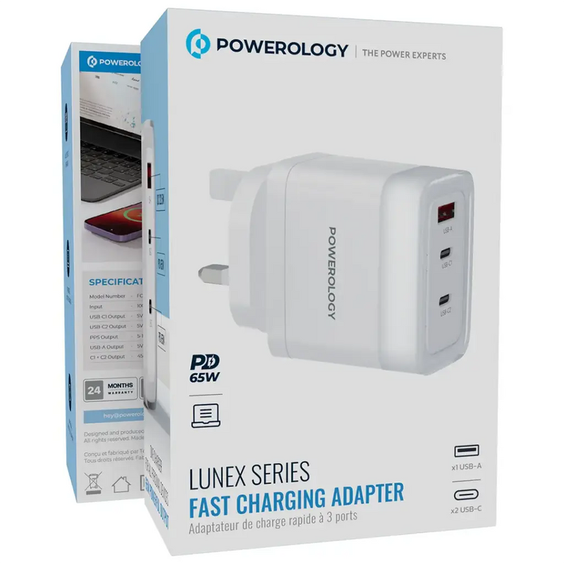 Powerology Lunex Series Fast Charging Adapter