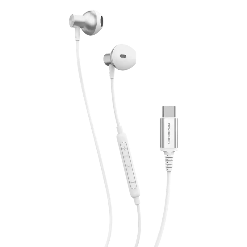Powerology Stereo Type-C Headphones White