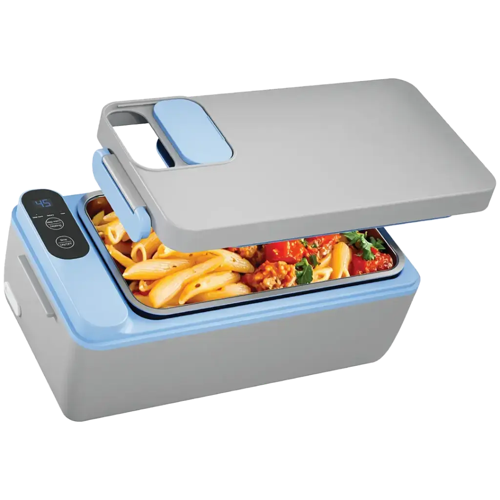 Powerology Lumo Portable Heated Lunch Box - Grey Blue