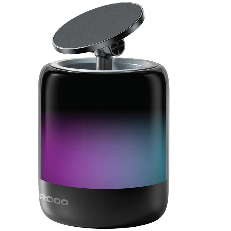 Porodo SyncGlow 2 In 1 Car Phone Holder With Speaker