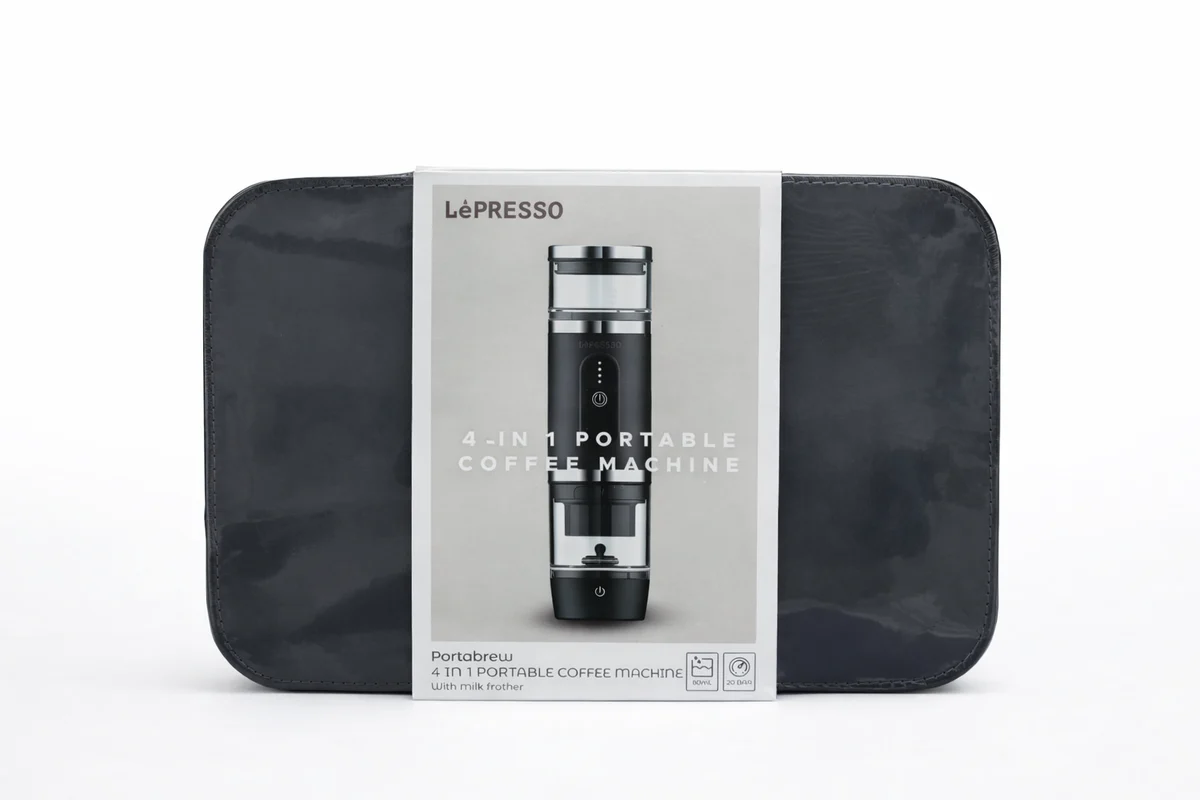 LePresso Portabrew 4 In 1 Portable Coffee Machine With Milk Frother