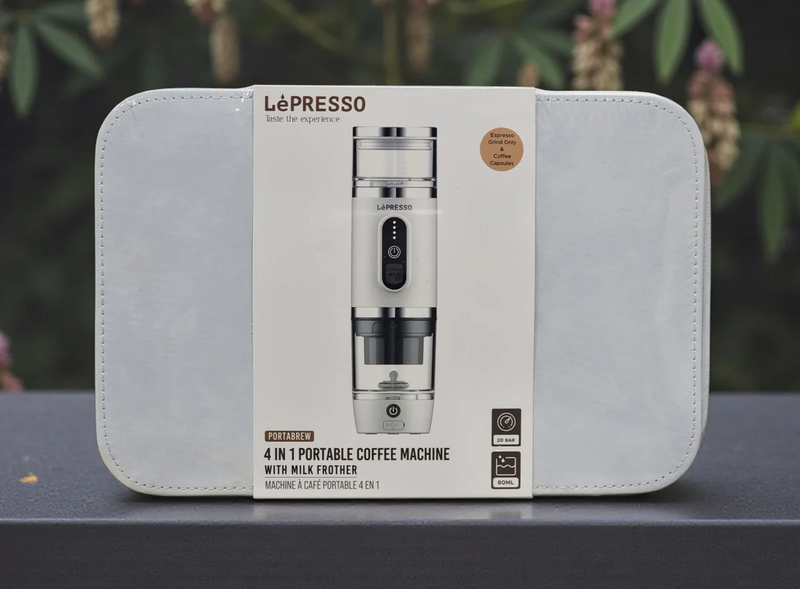 LePresso Portabrew 4 In 1 Portable Coffee Machine With Milk Frother