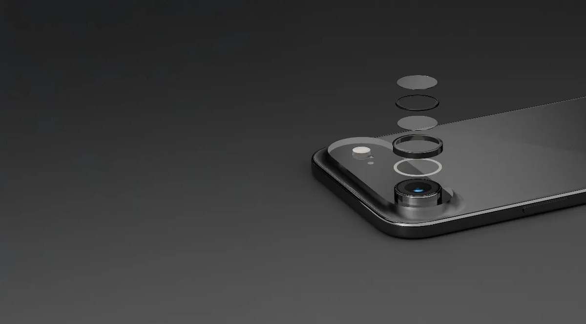 Levelo LucentUno Lens Protector With 99% Transmittance For iPhone 17 Air - Black