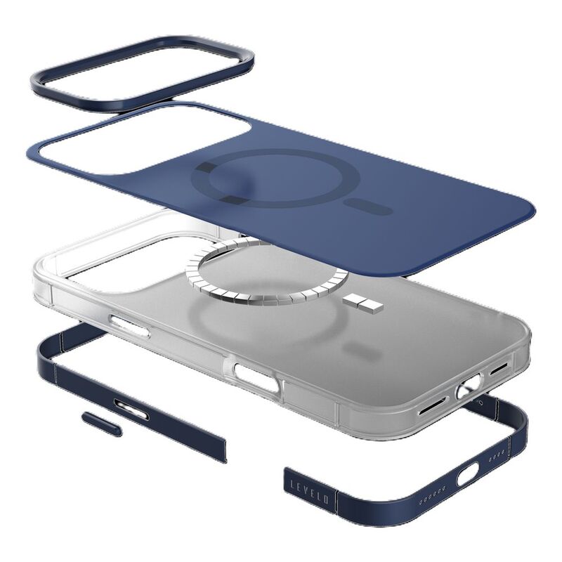 Levelo Opulis Case For iPhone 17 Pro Max - Midnight Blue