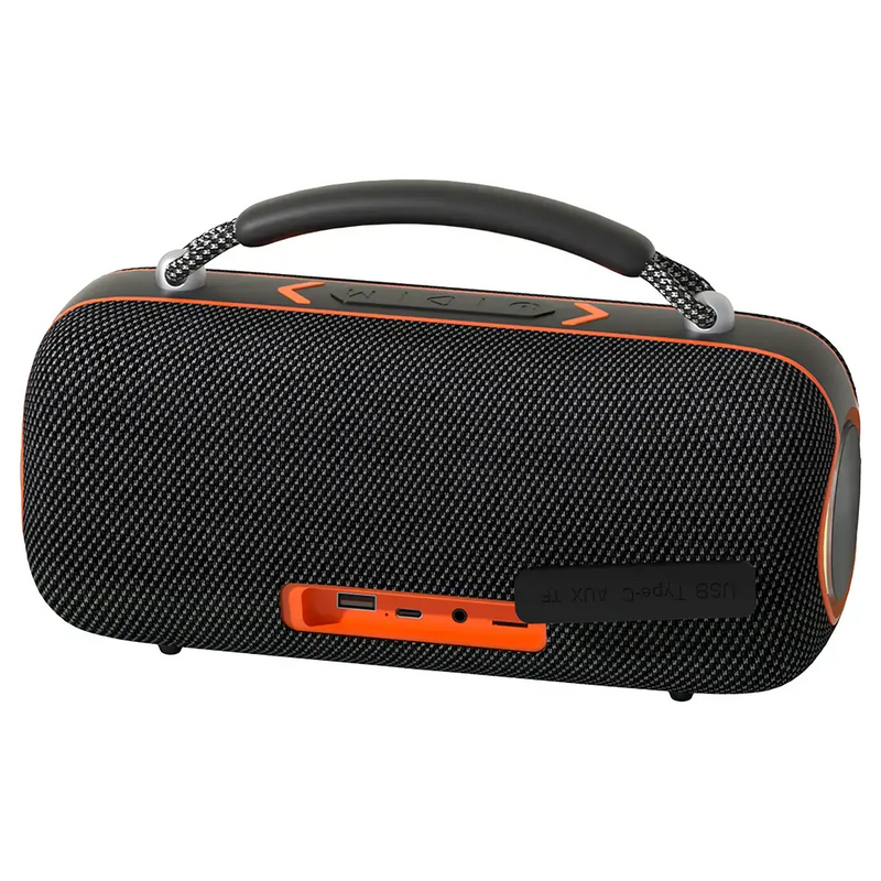 Porodo Soundtec Sonify 60W Bluetooth Speaker with 4000mAh Battery & 3-Way Input - Black