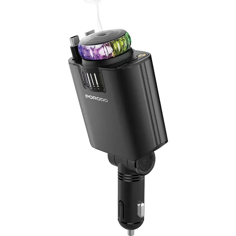 Porodo AromaGlow 120W Car Charger with Diffuser