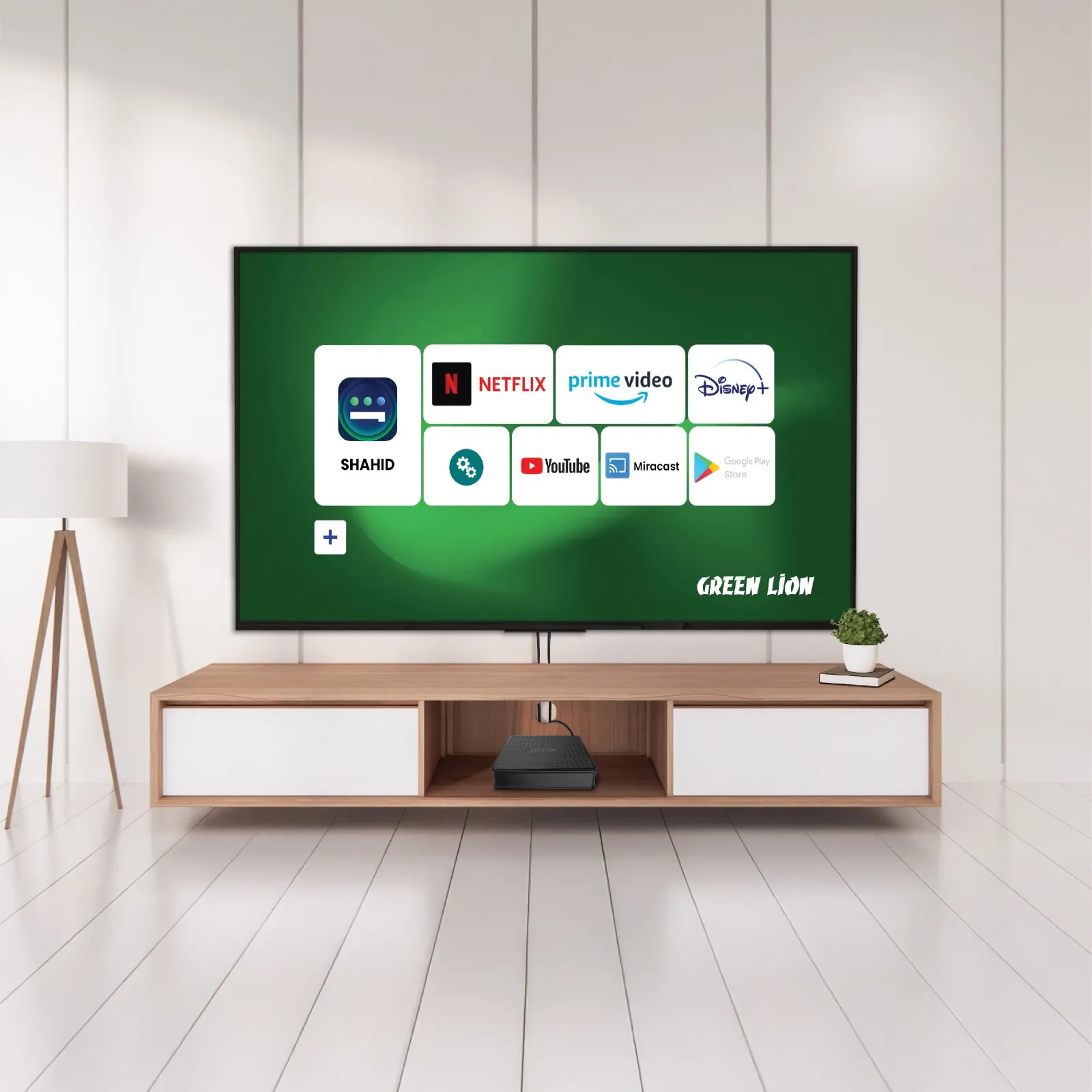 Green Lion TV Box - Android.10 4K with Remote Control