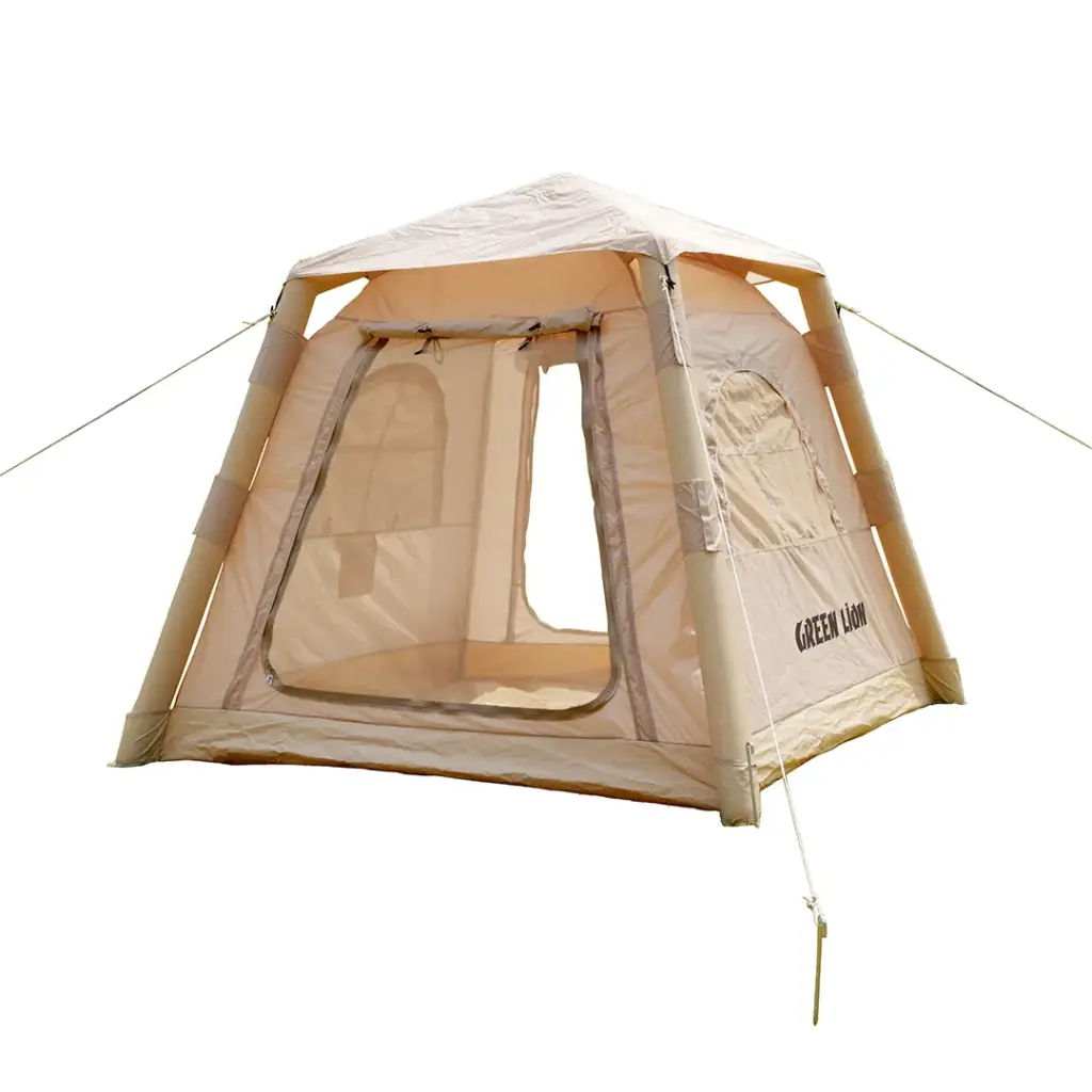 Green Lion GT3X Inflatable Camping Tent - Beige