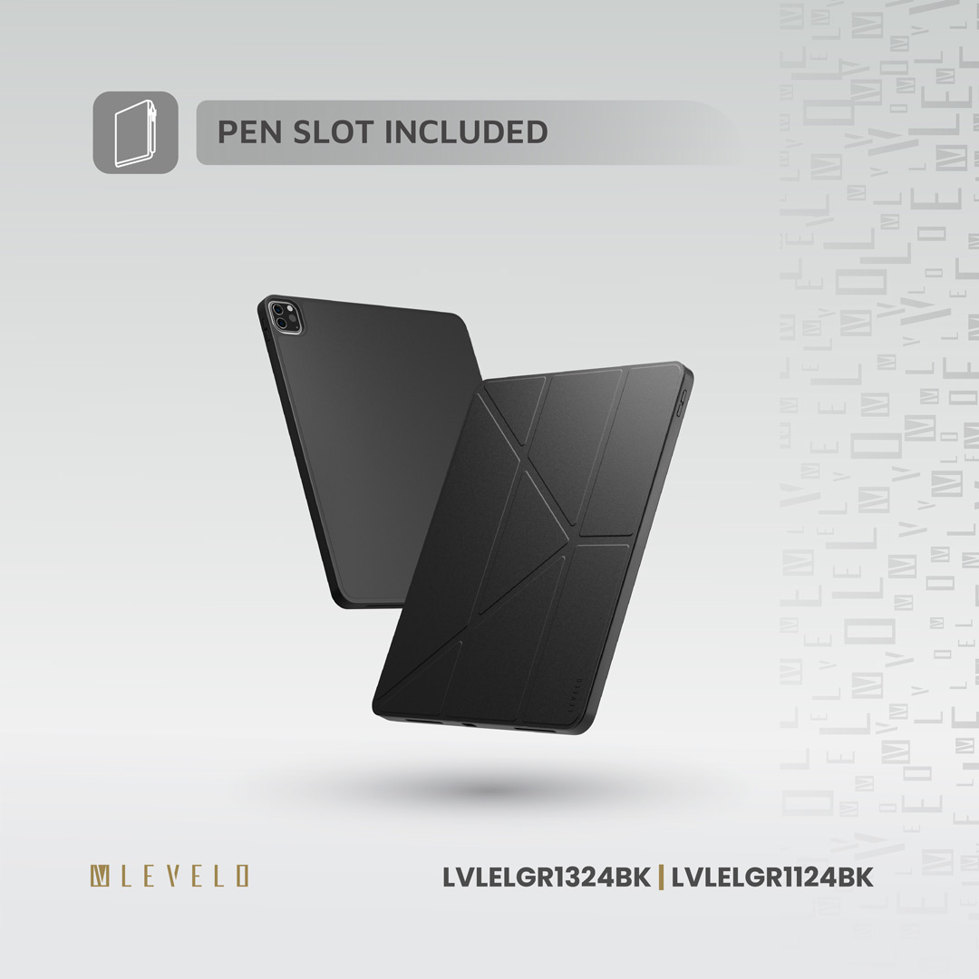 Levelo Conver Clear Back Hybrid iPad Air 11" 2024 Case