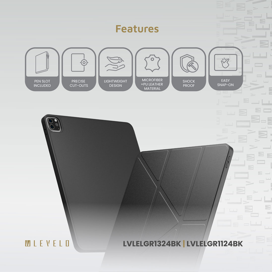 Levelo Conver Clear Back Hybrid iPad Air 11" 2024 Case