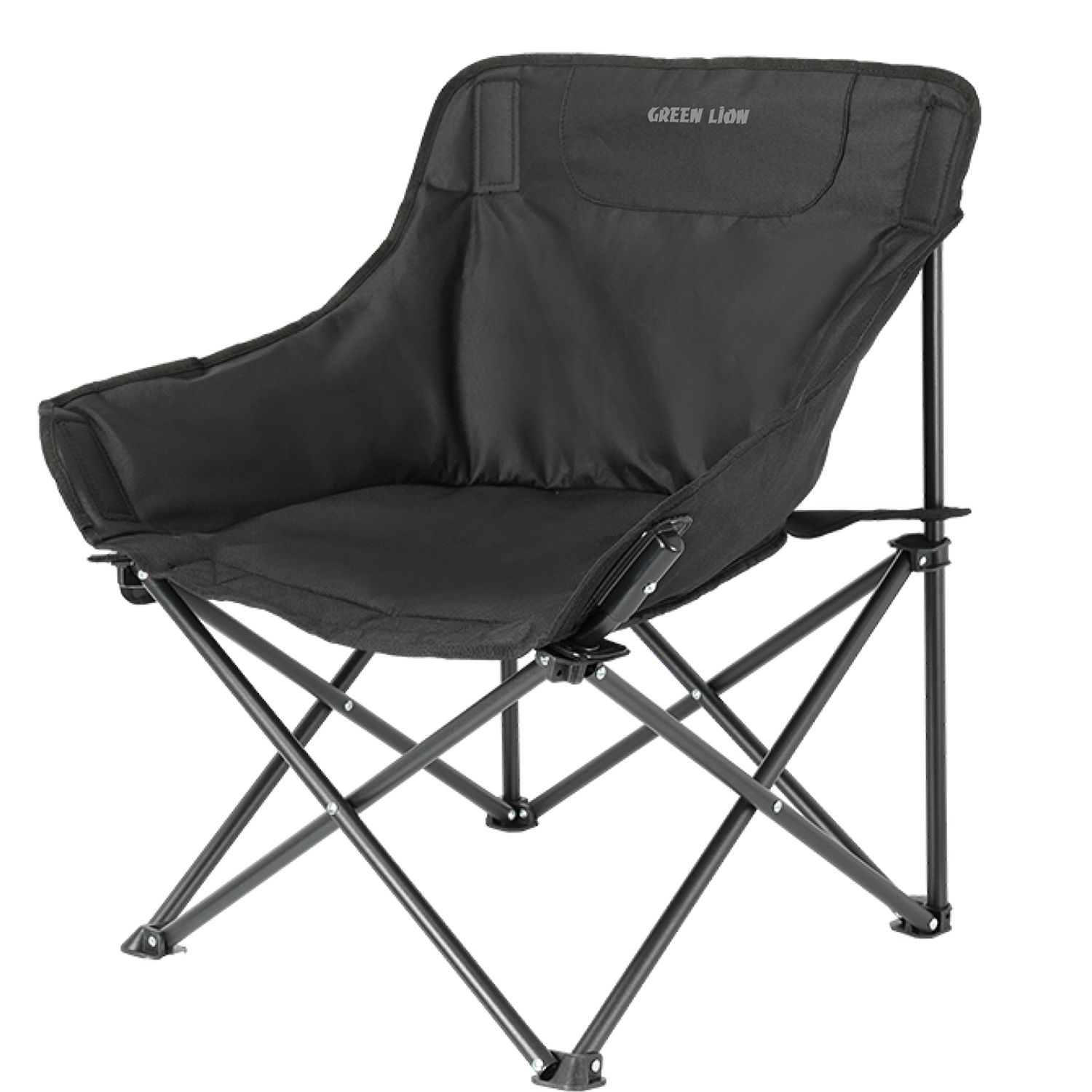 Green Lion RANGER Foldable Camping Chair - Black