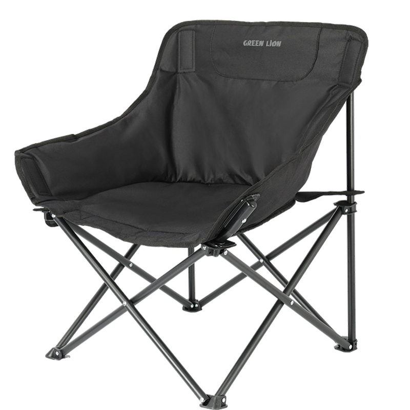 Green Lion RANGER Foldable Camping Chair - Black