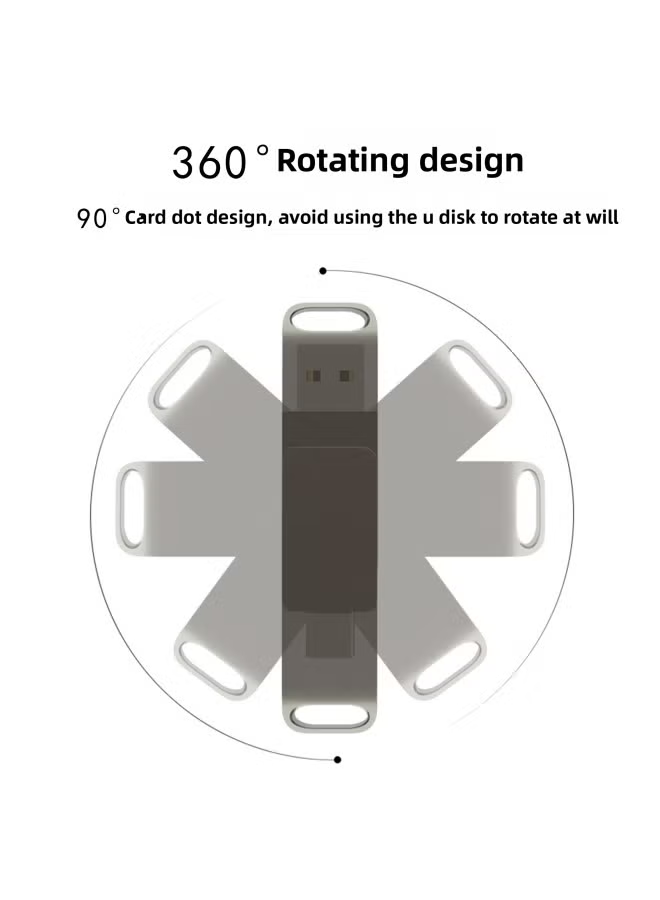 Green Lion 2 in 1 OTG USB-C Flash Drive USB3.0-256 GB