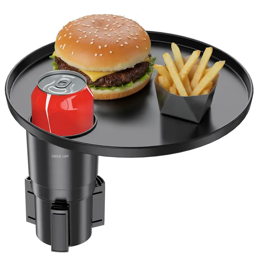 Green Lion Travel Tray Car Cup Holder - Black