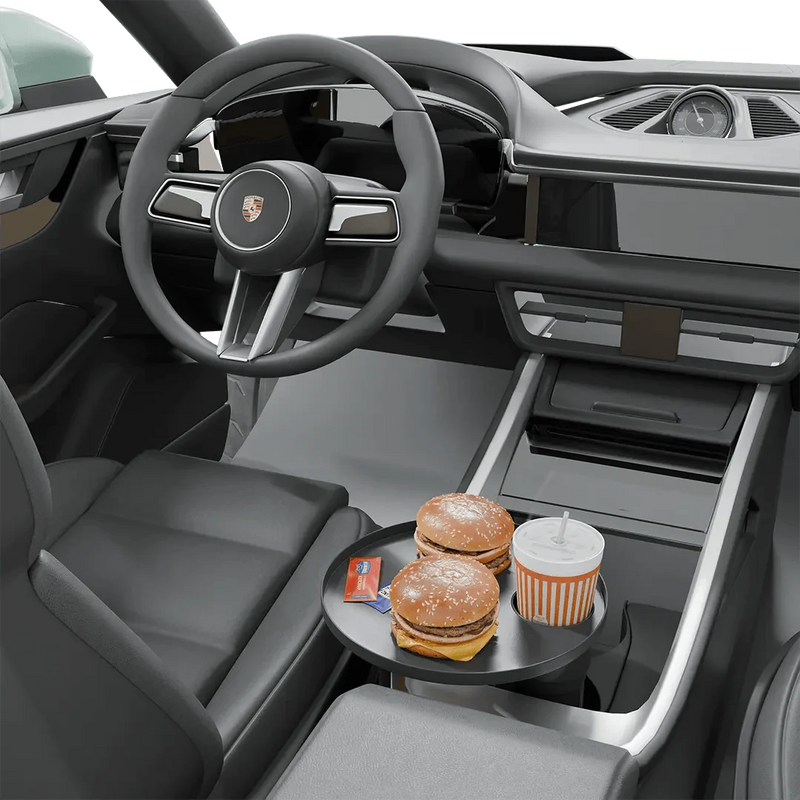 Green Lion Travel Tray Car Cup Holder - Black