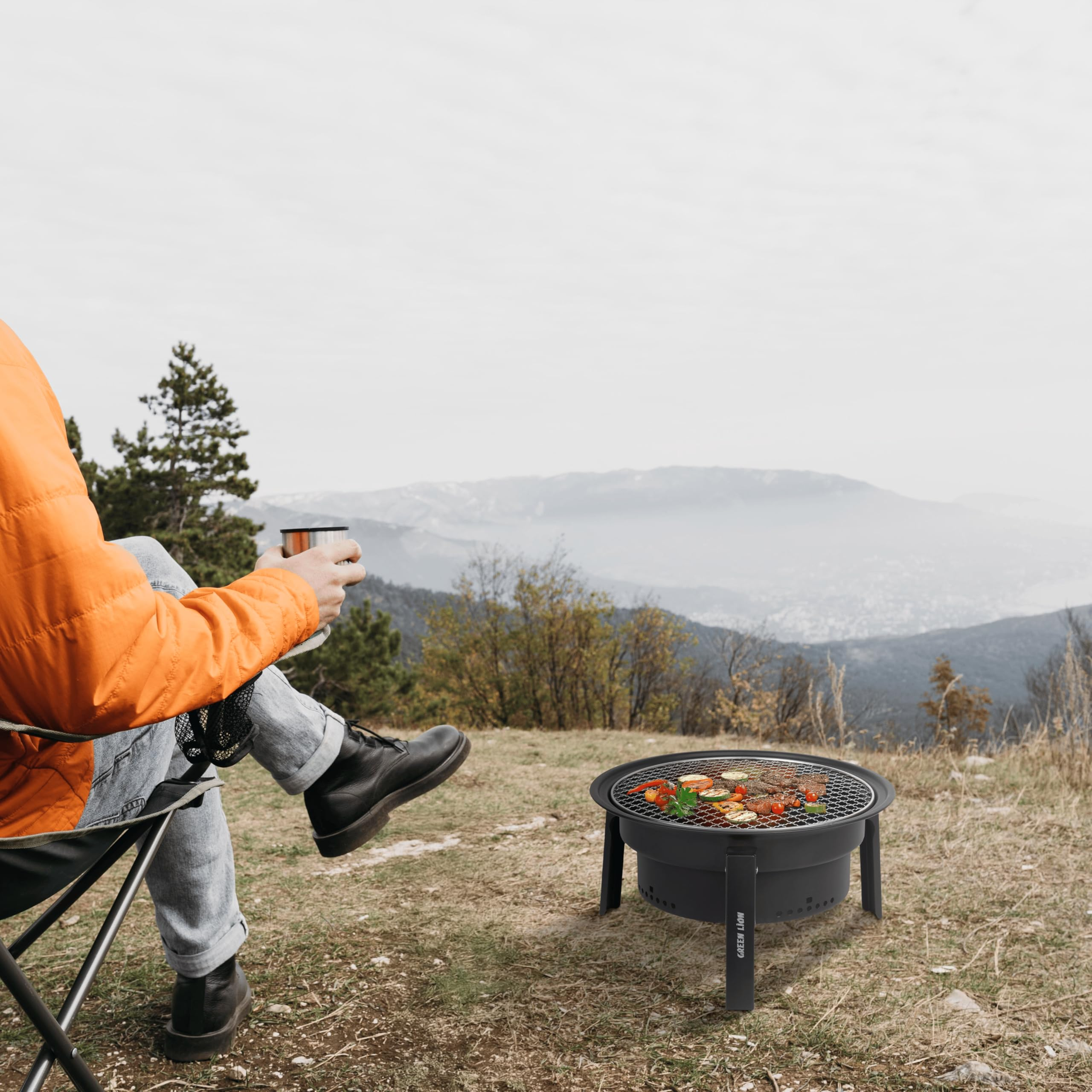 Green Lion Grill Sphere Foldable BBQ Grill