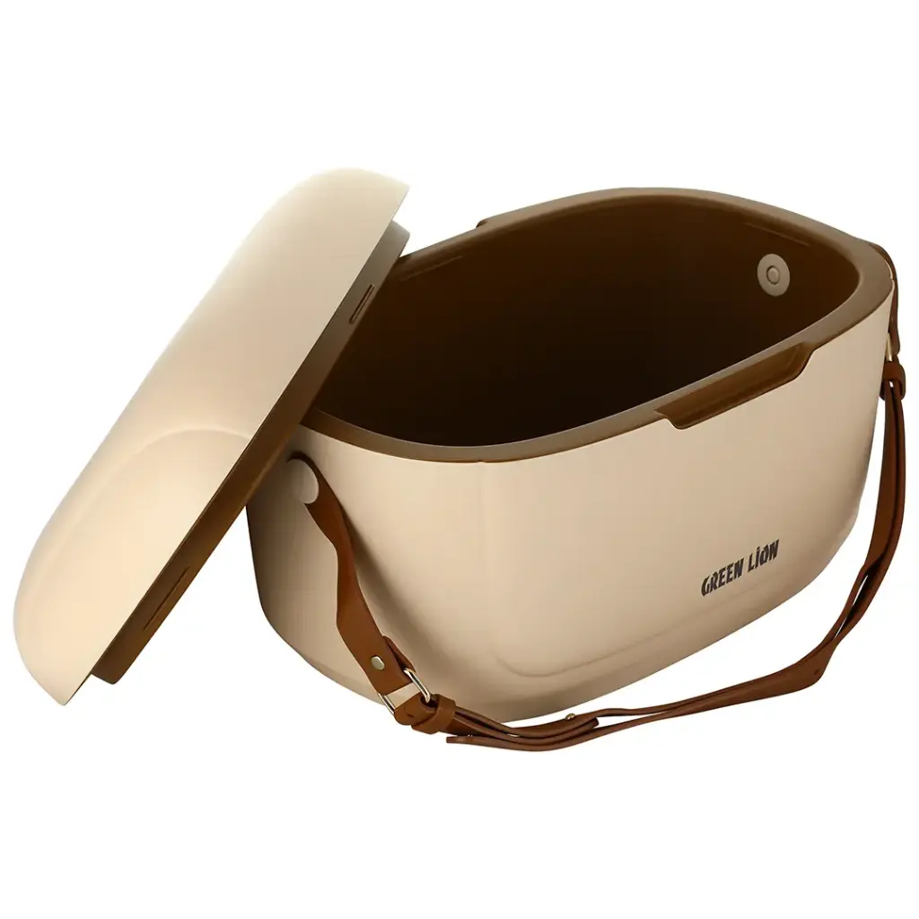 Green Lion Vintage Insulated Cooler Box 20L - Beige