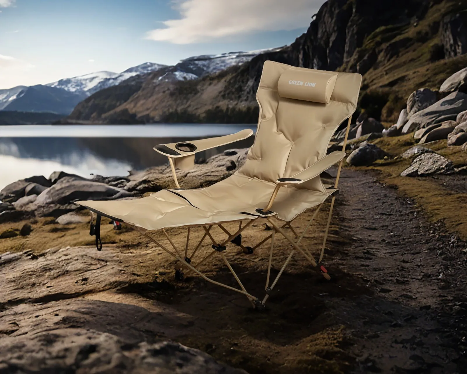 Green Lion Vestro Camping Chair with Foam