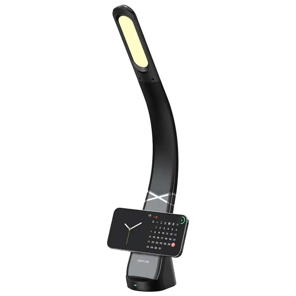 Green Lion MAG LED Gooseneck Desk Lamp with Wireless Charger