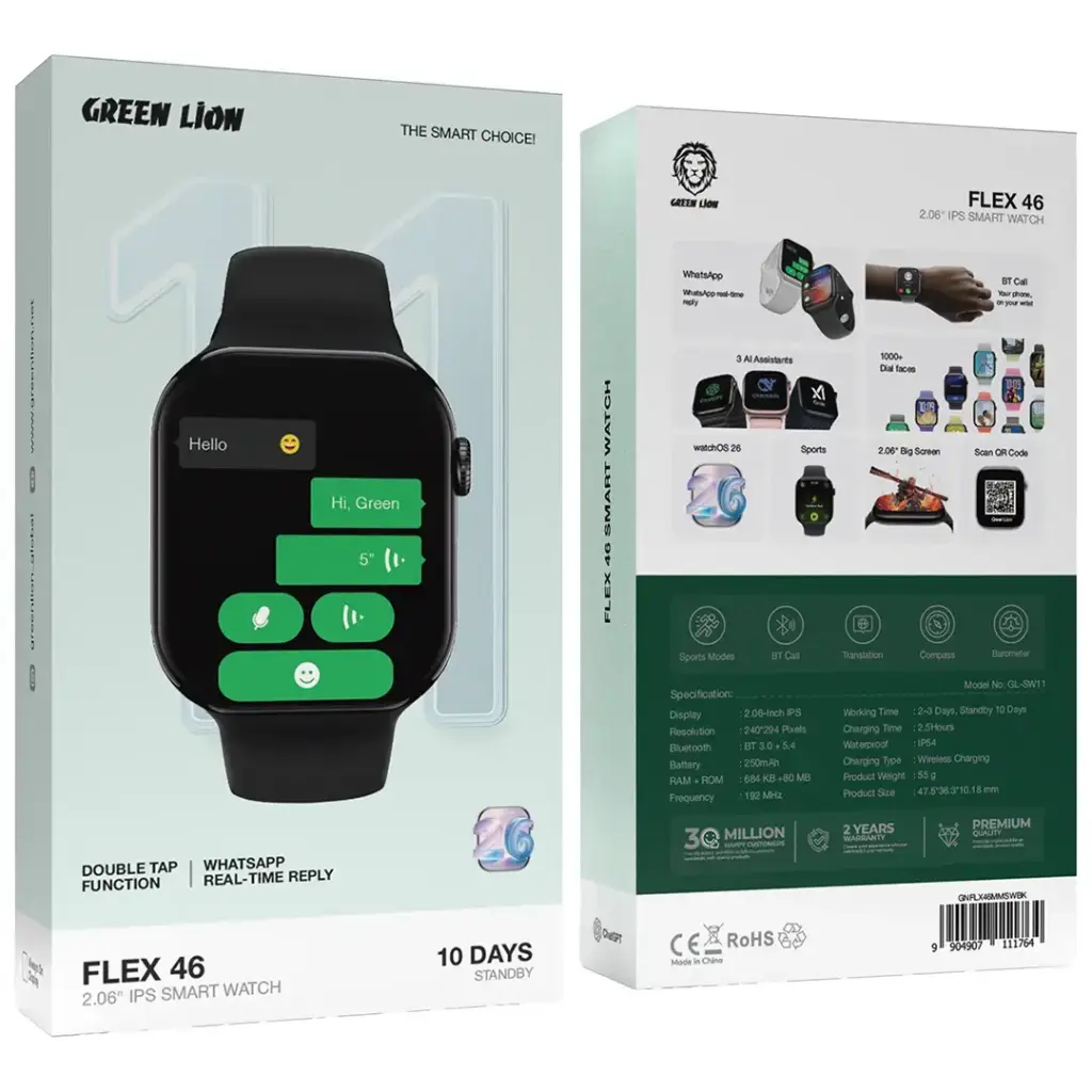 GREEN LION FLEX 46 2.06 IPS SMART WATCH