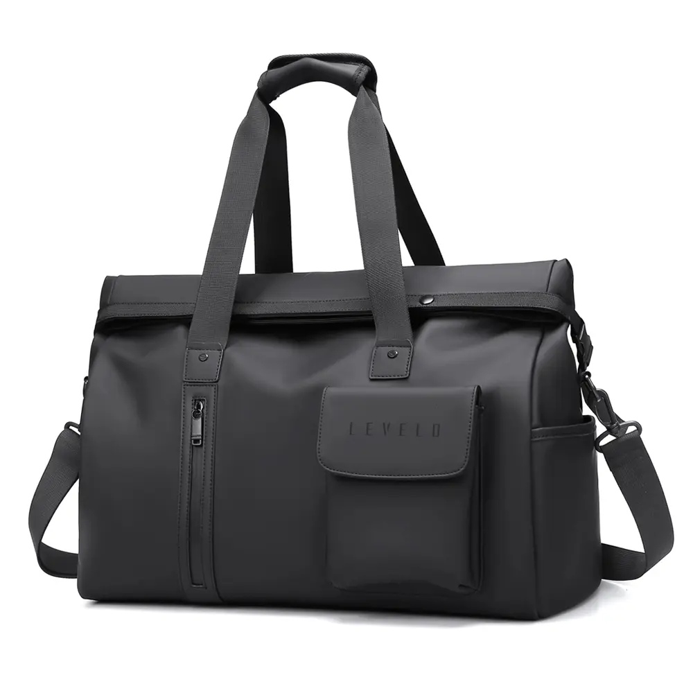 Levelo Monaco Travel Duffle Bag - Black   LVLMONACOTDBK‏