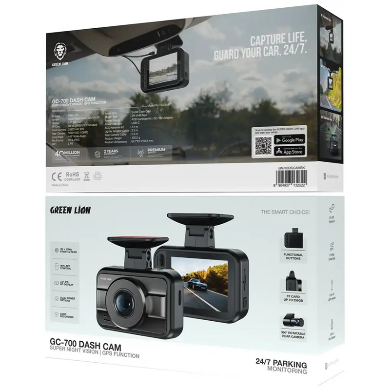 Green Lion GC700 Dash Cam with GPS Function