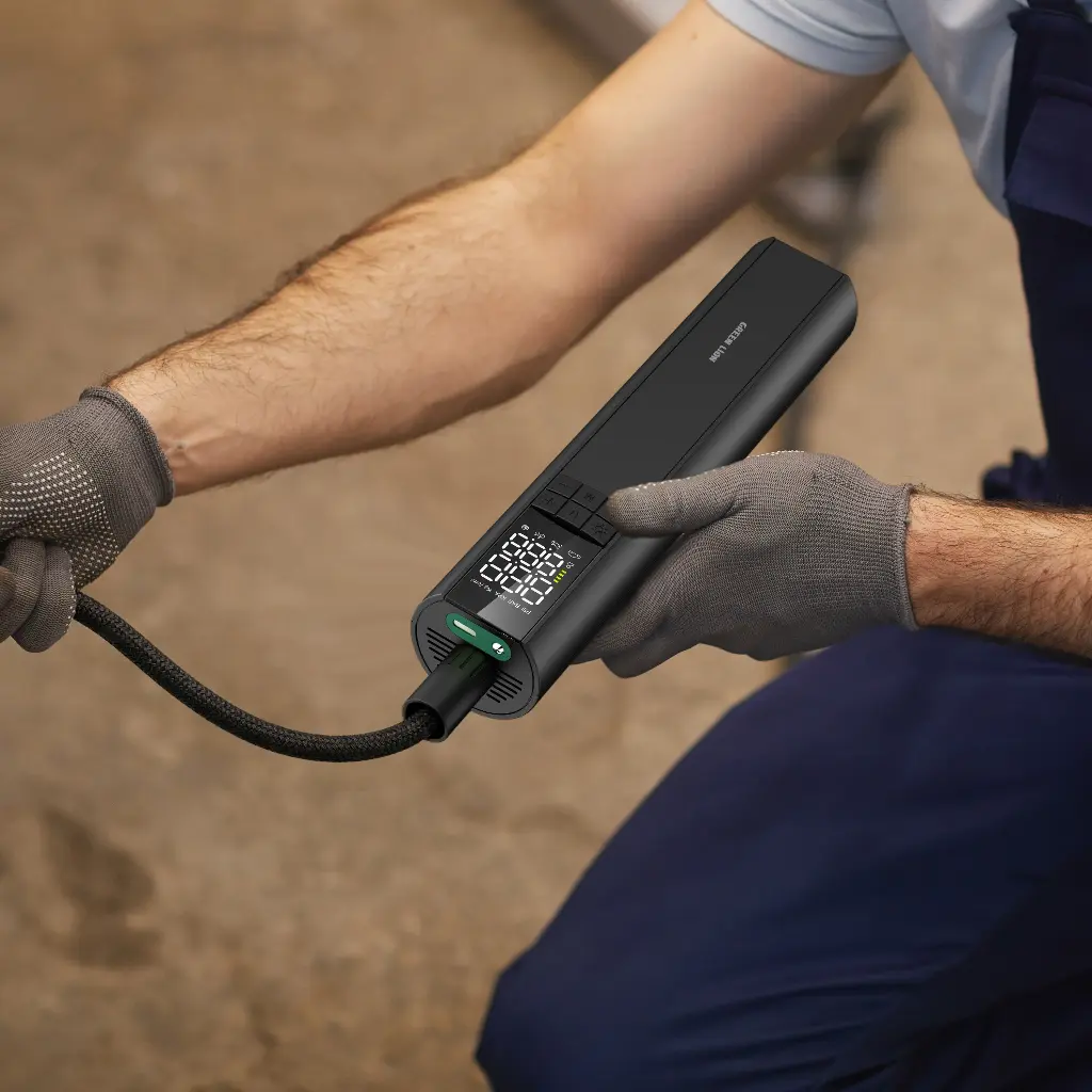 Green Lion GL-A3 Tire Inflator 150 PSI - Black