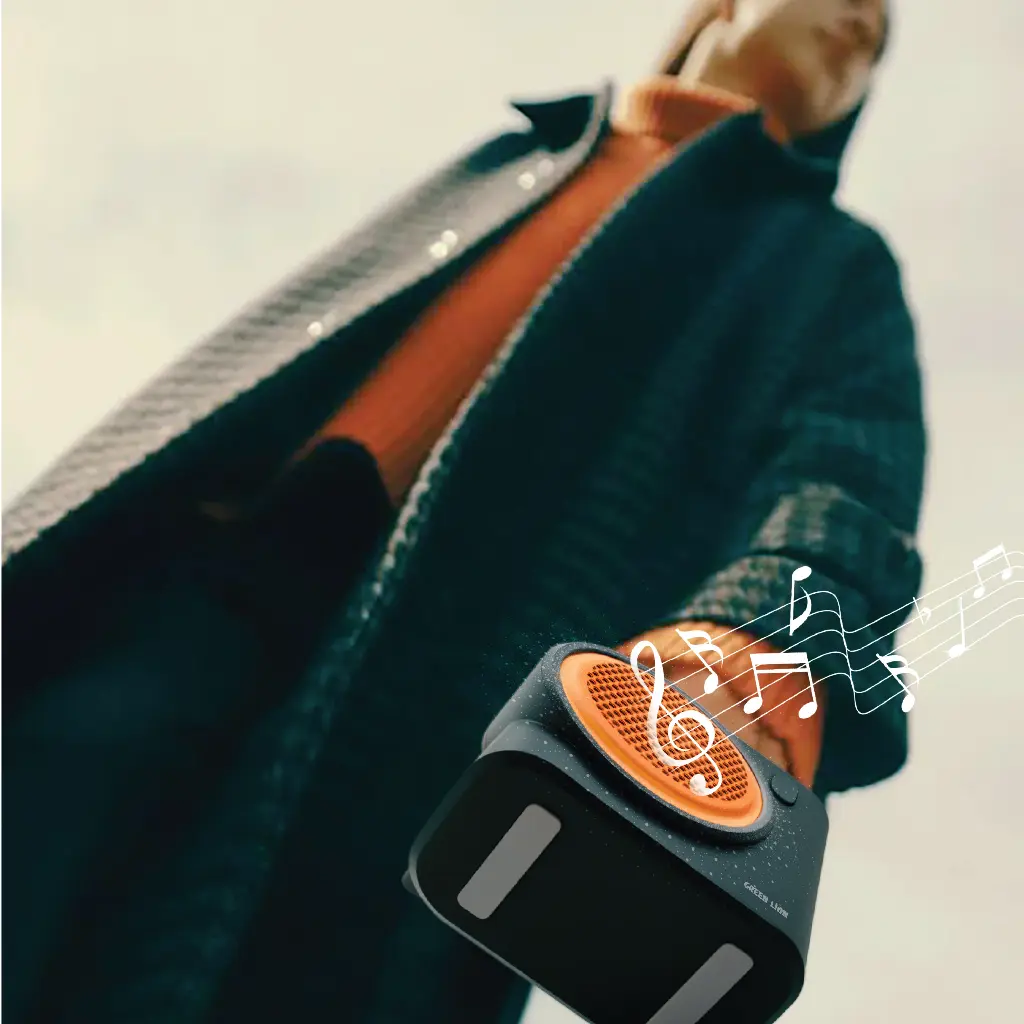 Green Lion Treks Portable Speaker - Black