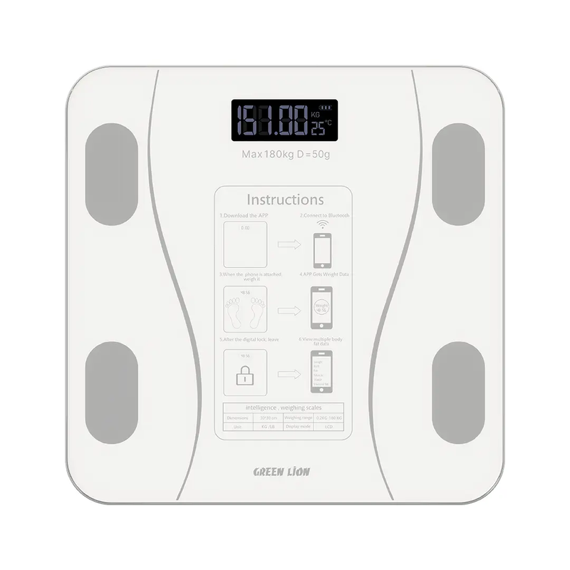 Green Lion GBC-200 Smart Body Scale- White