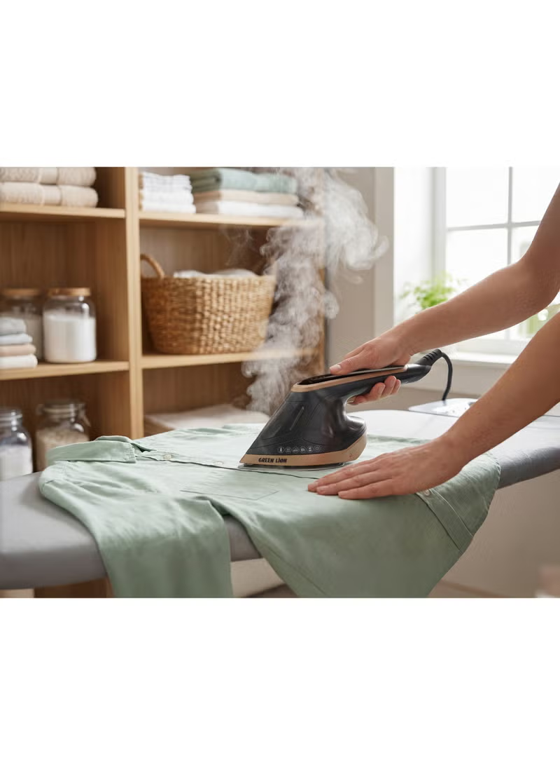 Green Lion 2 in 1 STEAM IRON Garment Steamer - BX300 - Black