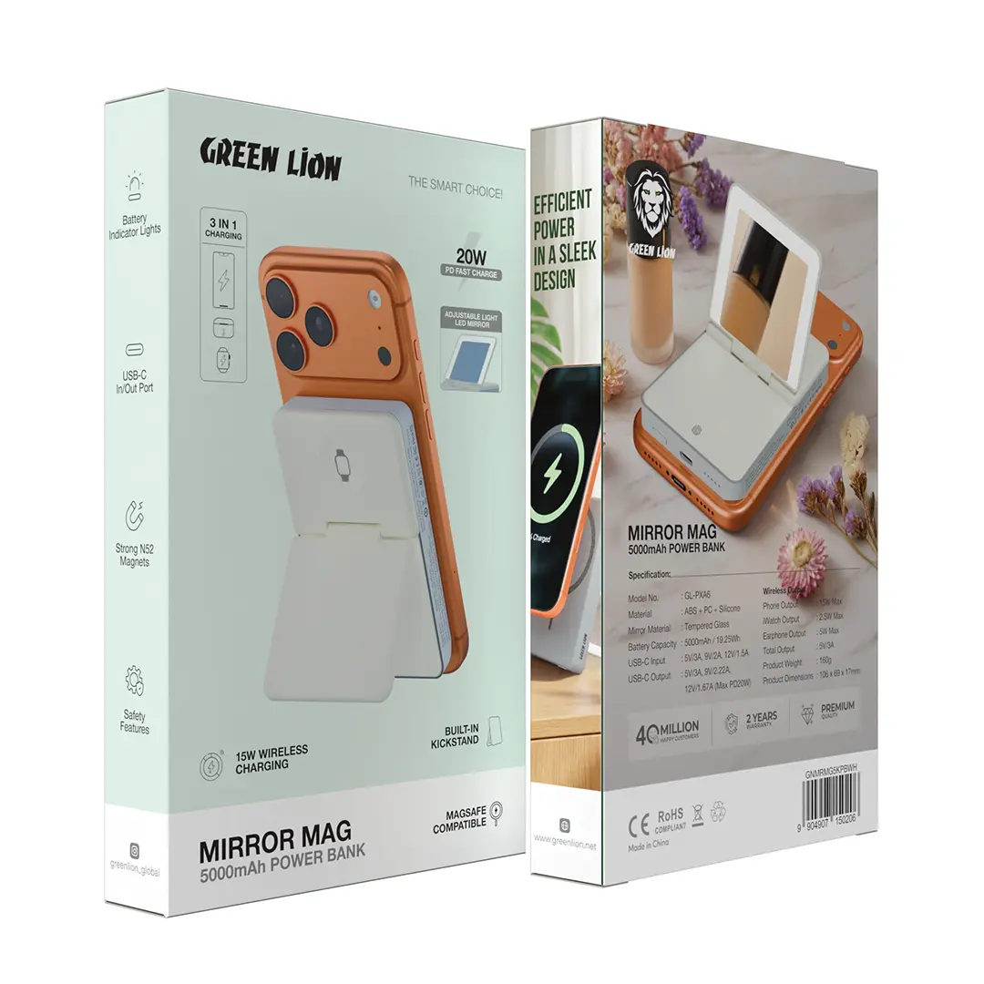 Green Lion MIRROR MAG 5000mAh Power Bank