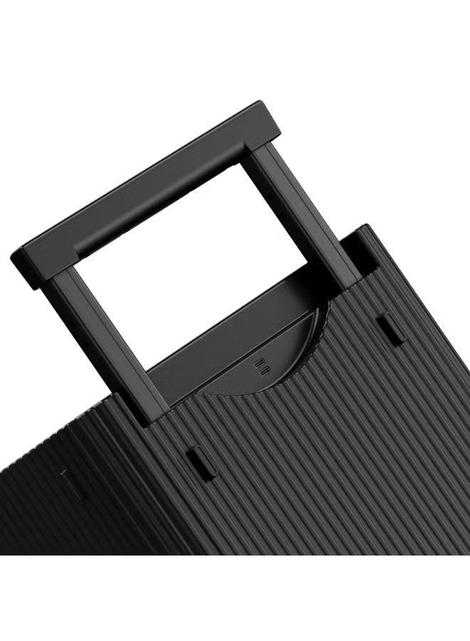 Levelo Tripper Double Compartment Carry-On 20” Travel Luggage - Black