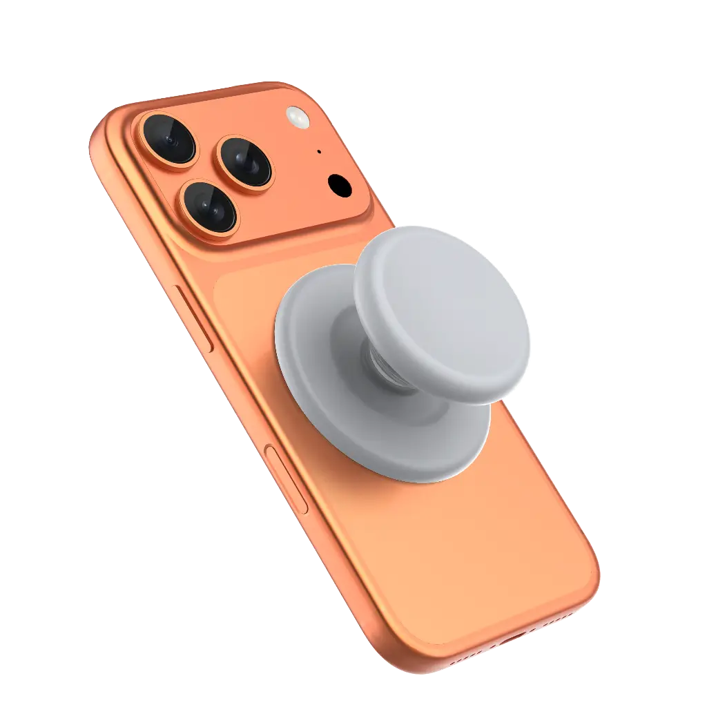 Green Lion Mag Pop Magnetic Phone Grip - Silver
