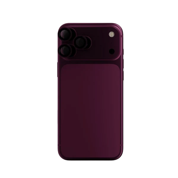 Levelo Lucenttrio Lens Protector With 99% Transmittance For Iphone For Iphone 18 Pro/Pro Max - Burgundy